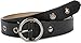 Produktbild styleBREAKER Damen Leder Gürtel mit Nieten und glänzender Oberfläche, Echtleder, kürzbar 03010103, Größe:100cm, Farbe:Schwarz