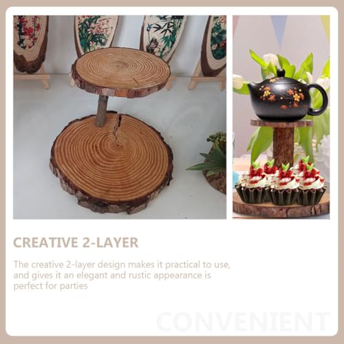 Présentoir à cupcakes en bois pour optimiser l'espace de votre table