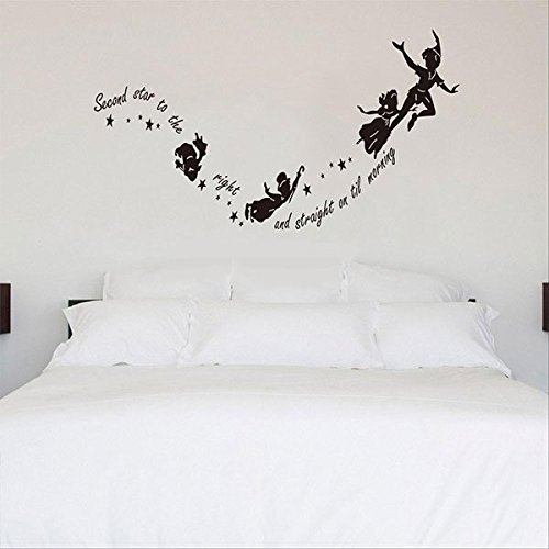 Quickstick Peter Pan Wall Stickers Decal Kids Room Nursery Mural #TOP4