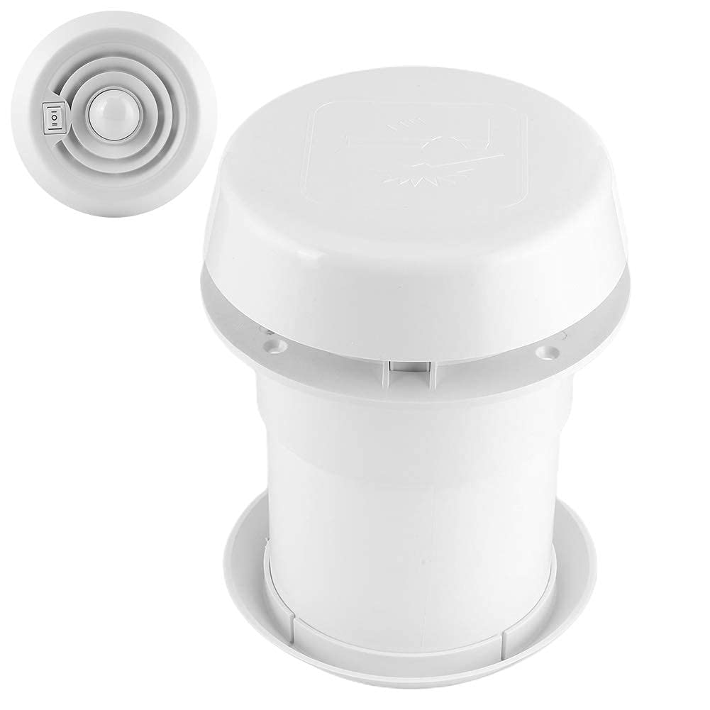 Wentylacja dachowa RV, wentylator dachowy 12V 5000R/min LED kratka wentylacyjna sufitowa okrągła do przyczep kempingowych