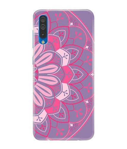Image of Printed Hard Back Case Cover & Compatible for Samsung Galaxy A70 / Samsung Galaxy A70S | Rangoli Painting Art (Multicolor) - D1196