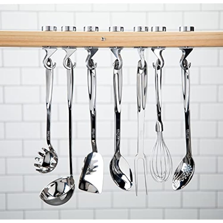 All-Clad Specialty Stainless Steel Kitchen Gadgets Slotted Turner Kitchen Tools, Kitchen Hacks Silver