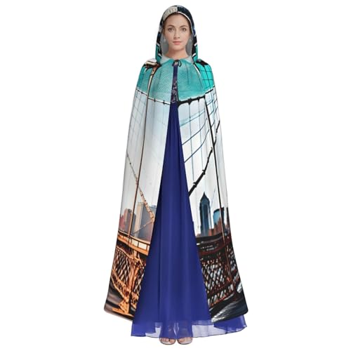Cape à capuche polyvalente imprimé Brooklyn pour costume de chevalier - 3