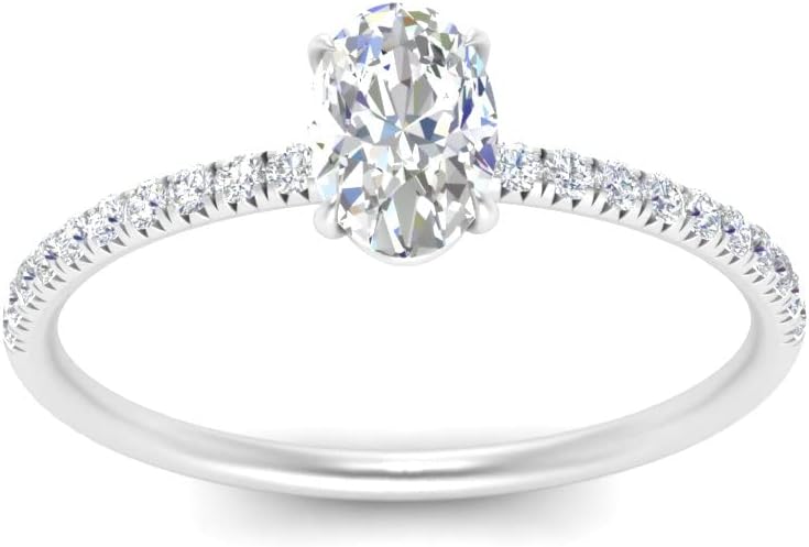 SISGEM 10K 14K 18K Solid Gold Oval Cut Engagement Rings for Women,Oval Shaped Moissanite Rings Wedding Engagement Anniversary Bridal Bands with Engraved Name