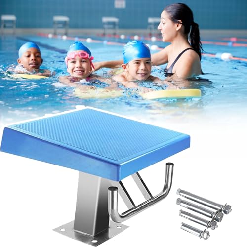 Tavola da immersione professionale per piscina, piattaforma antiscivolo con base in acciaio inossidabile 304, inclinazione di 15°, capacità di carico 250 kg per la sicurezza della piscina