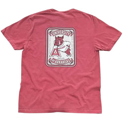 Arkansas Razorback Leaner Brew Tee, Officially Licensed NCAA, 100% Cotton, Men's and Women's SM-2XL