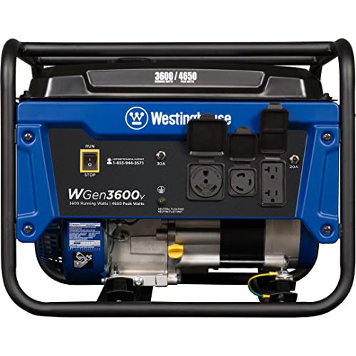 Westinghouse 4650 Peak Watt Portable Generator, Rv Ready 30A Outlet, Gas Powered, Carb Compliant #TOP6