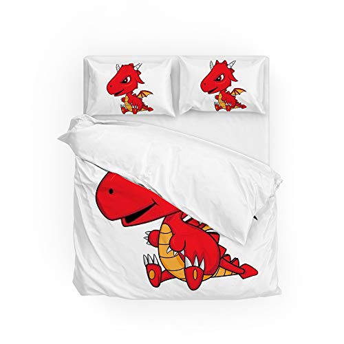 Parure de lit King size Cheshongg 3 pièces en microfibre de polyester pour hôtel - 2