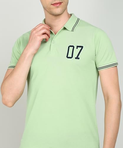 Image of INKKR Men's Soild Collar Neck Polo T-Shirt