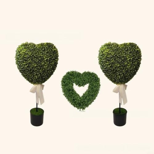 Plante artificielle pot vert déco Saint-Valentin maison table A - 8