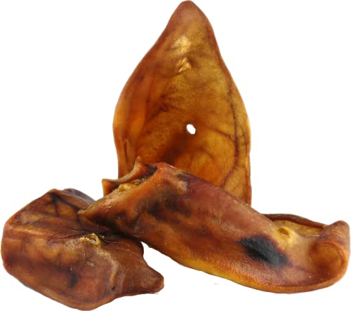 DIBO Schweineohren, 500g-Beutel, der kleine Naturkau-Snack oder Leckerli für Zwischendurch, Hundefutter, Qualitätskauartikel ohne Chemie