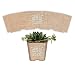 Burlap-Wrapped Succulent Wedding Favors