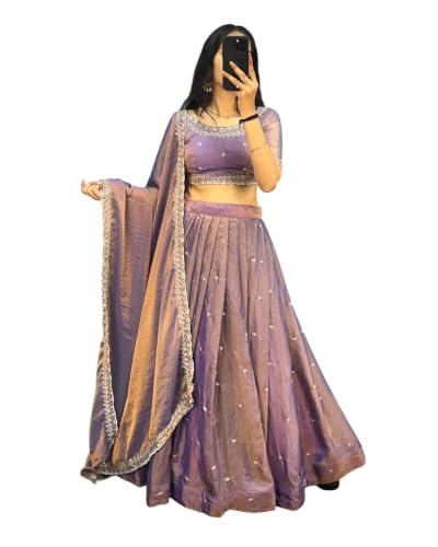 Image of QUEDDY'S Semi Stitched Lehenga Choli for Festive Wedding Party