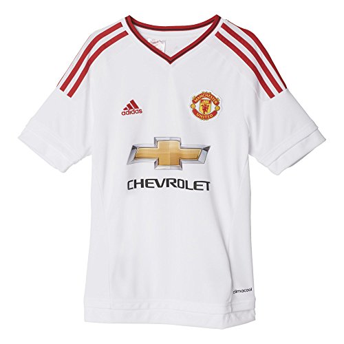 adidas Manchester United Away Home Jersey 15/16 Size Youth Large White