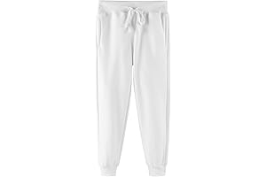 Boys Active Essential White Joggers for Kids