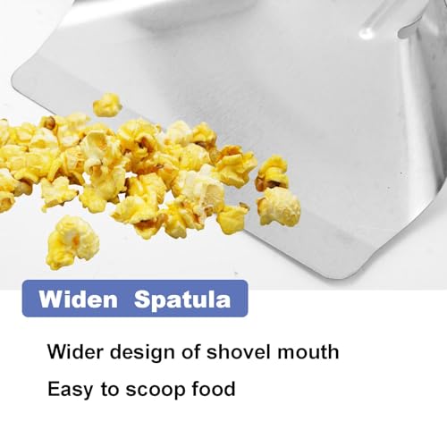 Joyangy Stainless Steel French Fry Scoop, Dual Handle Popcorn Bagger Tool for Snacks/Ice/Desserts