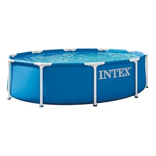 INTEX 28200EP 10Ft X 30In Metal Frame Above Ground Swimming Pool, Pool Only (Pump Not Included)