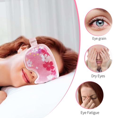 ZNÖCUETÖD Máscara de Gel para Olhos Máscara de Gel para Olhos Resfriamento 2 Pacotes Máscara de Olho