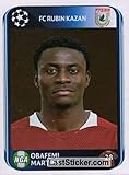 2010-11 Panini UEFA Champions League Sticker #275 Obafemi Martins FC Rubin Kazan Official Soccer Sticker in Raw (NM or Better) Condition