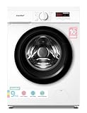 COMFEE Lavatrice Carica Frontale 9 kg, Classe A, 1400 Giri, Motore Inverter BLDC Silenzioso, Design Compatto, Steam & Quick Wash, Bianca – CFP01EW90W