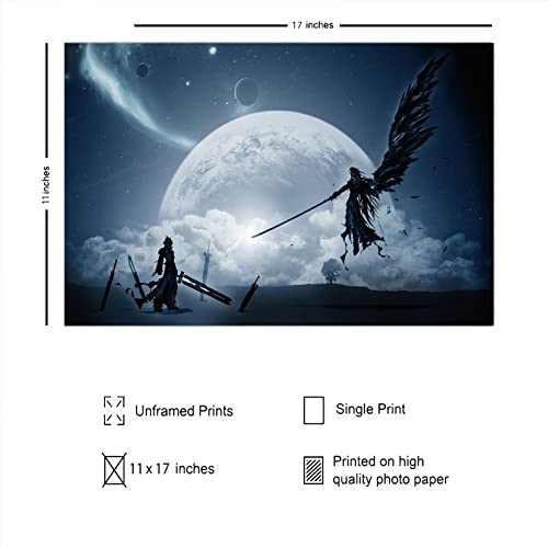 Cloud Vs Sephiroth Final Fantasy Xv Game Art Canvas Poster Print Pictures For Bedroom Living Room Decor4 Frameless Gift 12 X 18 Inch(30Cm X 46Cm)-S-215 #TOP1