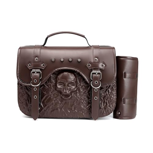 Motorcycle Tail Bag Motorcycle Rear Seat Bag PU Leather Side Motorbike Helmets Luggage Storage Saddlebags