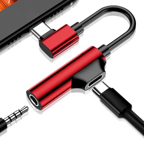Connettore da USB C a Audio | Adattatore Jack per Cuffie a AUX da 3,5 mm, Connettore Multifunzione per la Maggior parte degli Smartphone USB C Universali