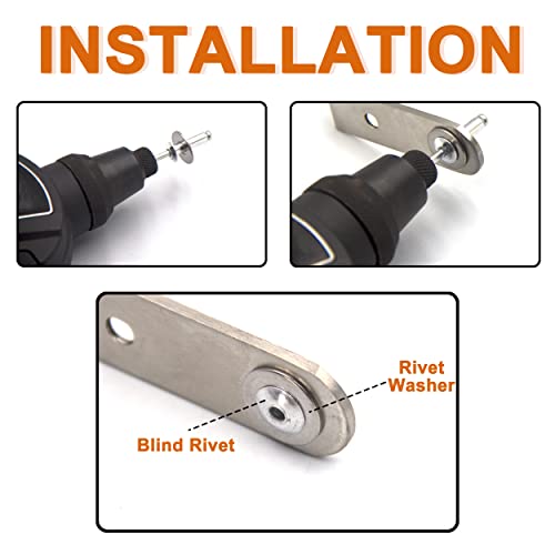 Ispinner 325Pcs Backup Rivet Washers Assortment Kit, Stainless Steel Washers For Blind Pop Rivets Diameter 3/32" 1/8" 5/32" 3/16" 1/4"(Silver) #TOP4