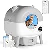 TRIUMPHKEY litiere Chat autonettoyante,90L+15L litiere Chat XXL,Panneau de Configuration,App-Steuerung,KI-Gesundheitstracking,Für Mehrere Katzen Elektrisches katzenklo