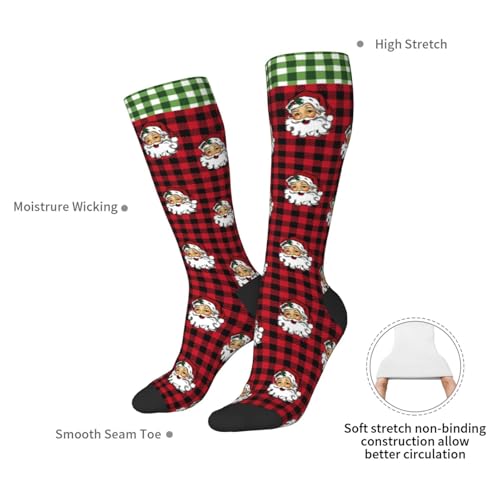 Image of Knee High Socks for Women Girls Fashion Women's Festival Stockings for Casual Running Work Travel