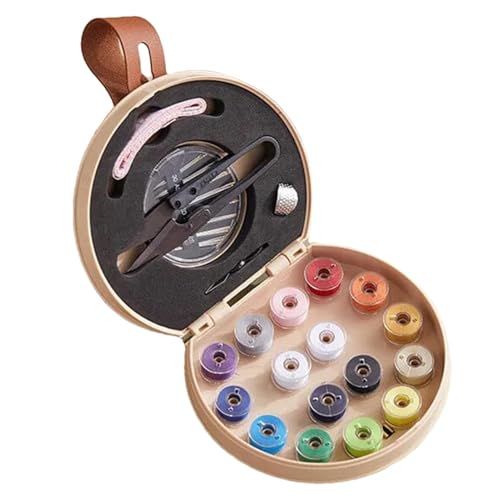 Set De Costura - Organizador de s de Doble Capa,Kits de Costura Manual para Adultos - Para Remendar Ropa, Jeans, Tapicería, Principiantes, Acolchado, Tela, Ganchillo y Tejido