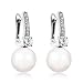 Produktbild Sterling Silber Ohrringe Swarovski Perlen - 925 Sterlingsilber Ohrringe für Damen mit Swarovski Perlen von Marmara Sterling