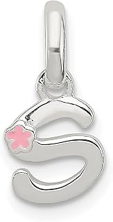 Colar de prata esterlina 925 com pingente esmaltado pingente colar inicial joias finas para mulheres presentes para ela, esmalte