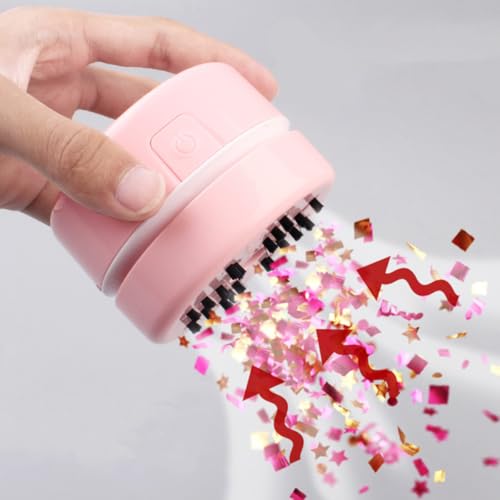 Aspiradora de mano mini rosa inalámbrica para limpieza de escritorio y coche 8