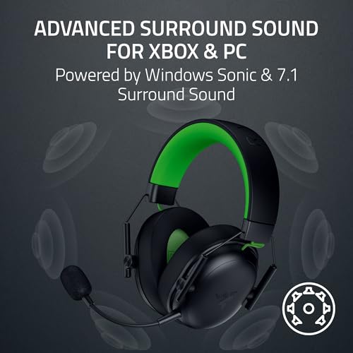 Image of Razer BlackShark V3 X HyperSpeed Wireless Gaming Headset for Xbox: 50mm Drivers - Cardioid Mic - 2.4 GHz, Bluetooth, USB - Works with PC, Mac, PS5, Nintendo Switch - Long Battery Life - Black