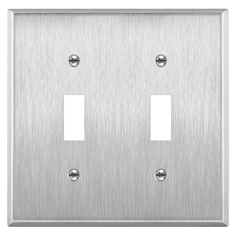ENERLITES Stainless Steel Wall Plate for Rotary Dimmers Lights Cover