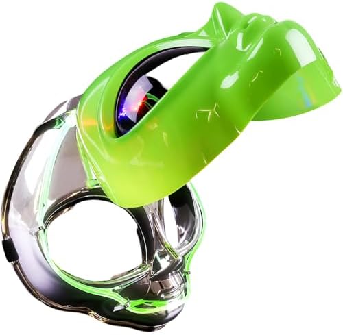 Rhode Island Novelty 8 Inch Light-Up Flip Green Alien Mask, One Per Order