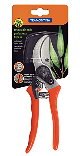 Tramontina, tesoura de poda, profissional com Lâmina Metálica e Cabo Revestido Plástico