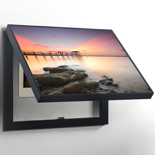 Boîte de compteur électrique C 60x50 cm : peinture décorative moderne