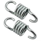 Molle per dondolo per portico, confezione da 2/4 ganci resistenti, sospensione in acciaio da 7 mm per movimenti fluidi, montaggio a soffitto per assorbimento degli urti, mobili da giardino e patio (2
