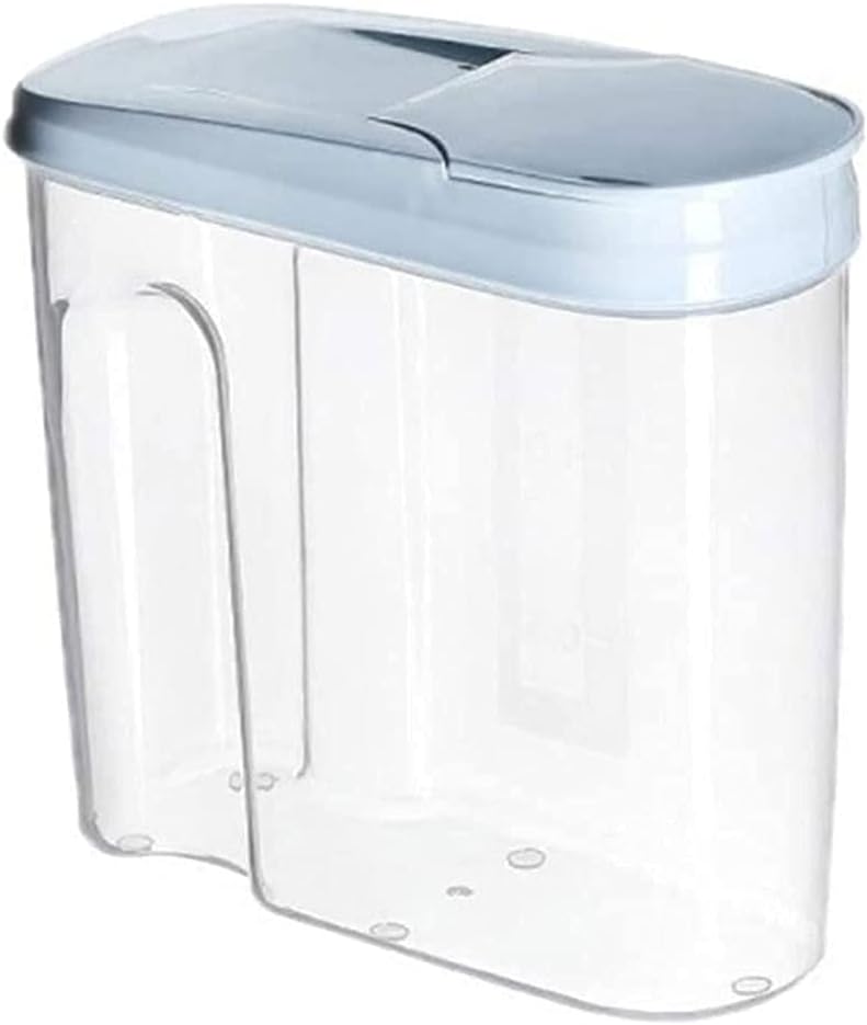 Cereals Storage Box Cereal Container Rice Storage 2.5L Plastic Cereal Dispenser Storage Box Kitchen Food Grain Rice Container Nice Kitchen Rice Flour Grain Storage