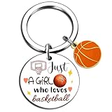 Davrock Basketball Gifts for Girls Basketball Keychain Christmas Stocking Stuffers for Girls Funny Basketballs Lover Gift Sports Player Gift for Friend Birthday Graduation Gifts
