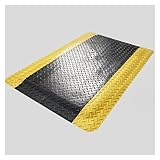 La Esponja De Servicio Pesado Previene La Fatiga Estera De La Estación De Trabajo, Estera De Goma De PVC, Estera De Trabajo De Fábrica, Adecuada for Taller De Fábrica, Almacén(Black,60x180cm/23.6x70.9