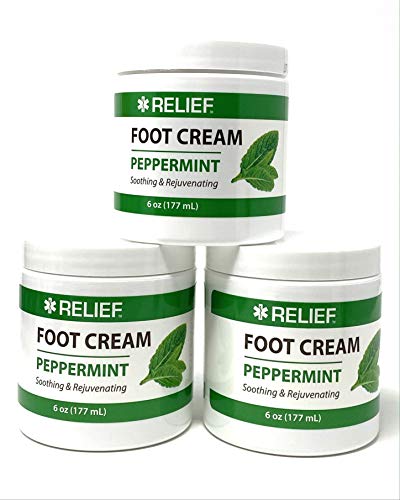 Relief Foot Cream, Peppermint 6 Oz (3 Pack)
