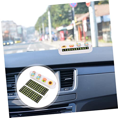 SHERCHPRY 5 Peças Placa De Número De Estacionamento Painel De Carro Ornamento Placas De Licença Deco