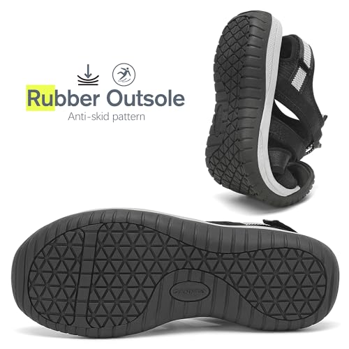 Image of Dannto Women's Sport Sandals Close Toe Mesh Hiking Outdoor Athletic Walking Casual Sandals Water Shoes