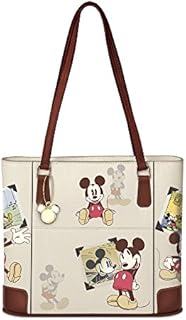 The Bradford Exchange Disney Retro Mickey Mouse Handbag  Officially licensed Disney ladies' shoulder bag featuring vintage-style Disney artwork and Mickey Mouse charm. Exclusive to
