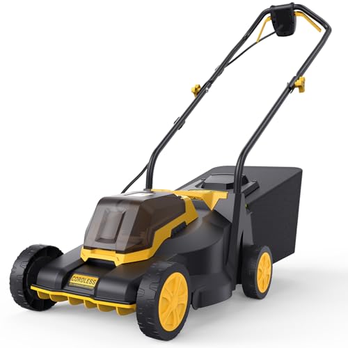 20V 14 Cordless Lawn Mower Compatible with DEWALT 20V MAX Battery (No Battery)