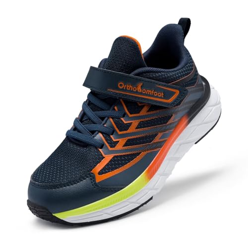 Kids Arch Support Sneakers Dark Blue Big Kid 4