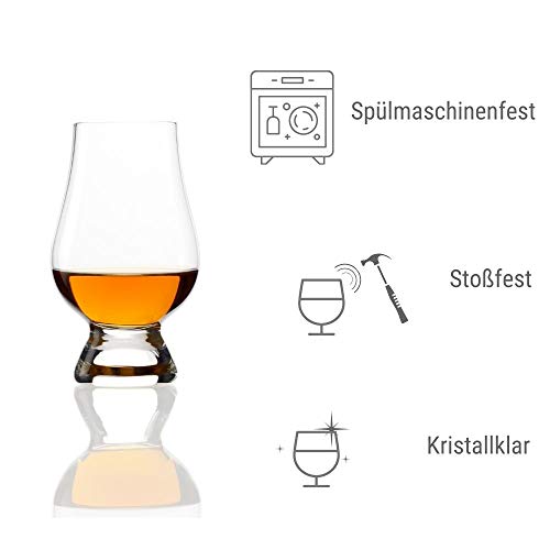 Foto von Stölzle Lausitz Whisky Glencairn Glas 190ml, 4er Set Whiskygläser, spülmaschinentauglicher Tumbler, hochwertige Qualität